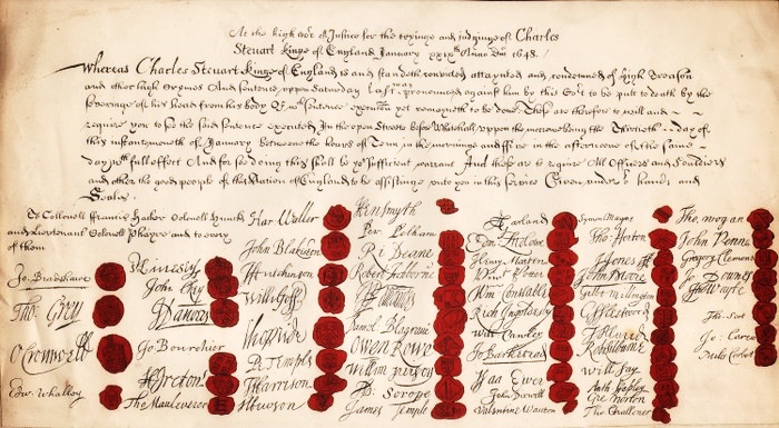 The Death Warrant for King Charles I. signed by Valentine Walton,
King’s Lynn’s History