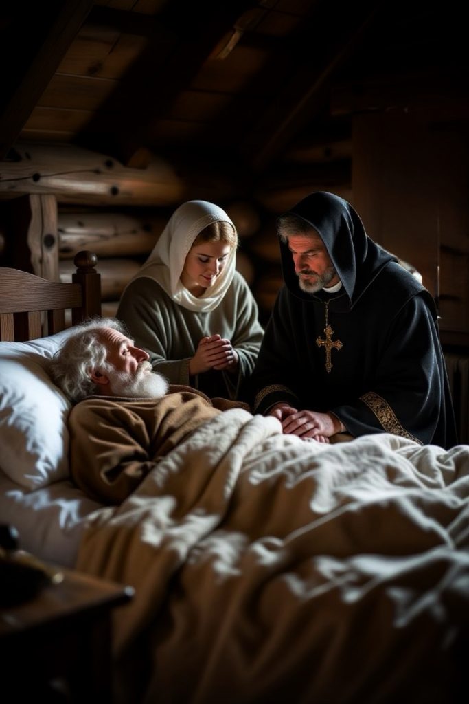 AI image of a Medieval Death Scene