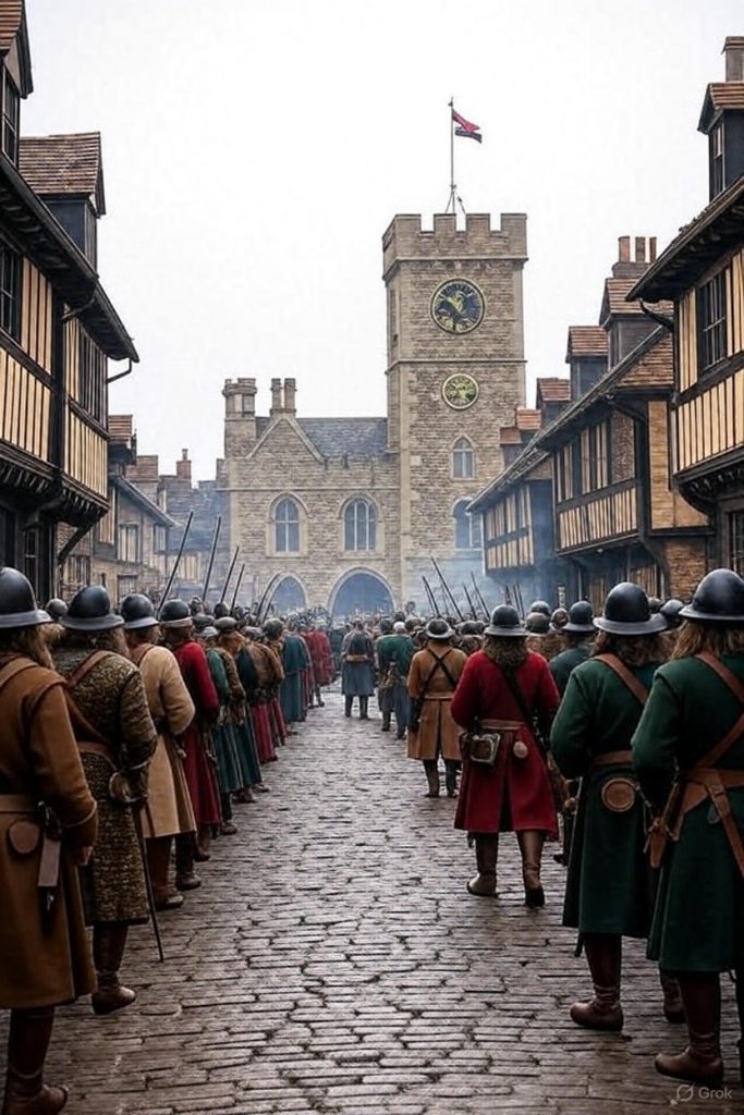 AI image of Parliamentarian Troops during the Siege of King’s Lynn 1643