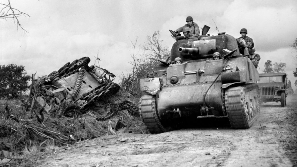 Tank in Normandy 1944