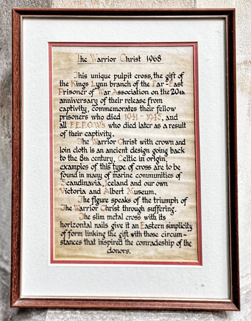 The FEPOW Memorial Information in The Minster, King’s Lynn
Photo © James Rye 2026