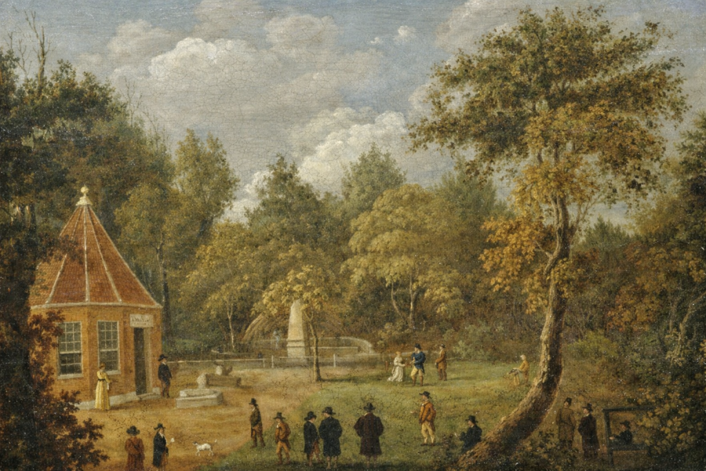 Reffley Spring and gathering figures, 
Norfolk Museums Service (Lynn Museum), via Art UK