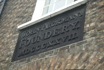 Aickman's Foundery Plaque, Image Waymark.com