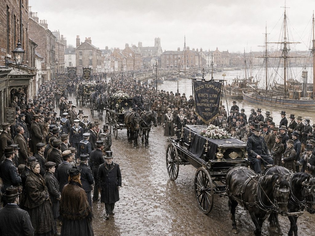 AI generated image of the Funeral Cortege