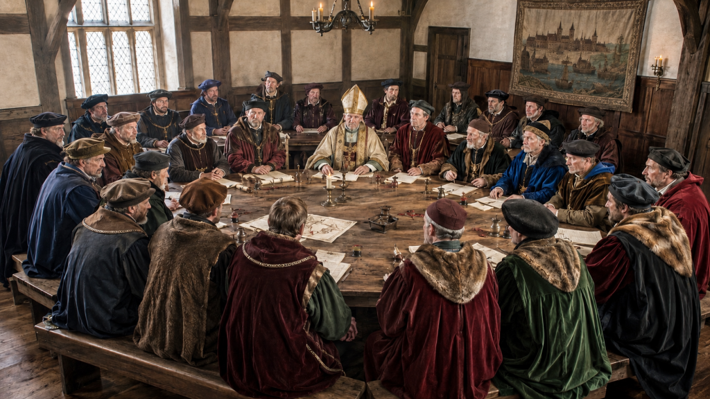 AI image of the Council of Twenty-Seven