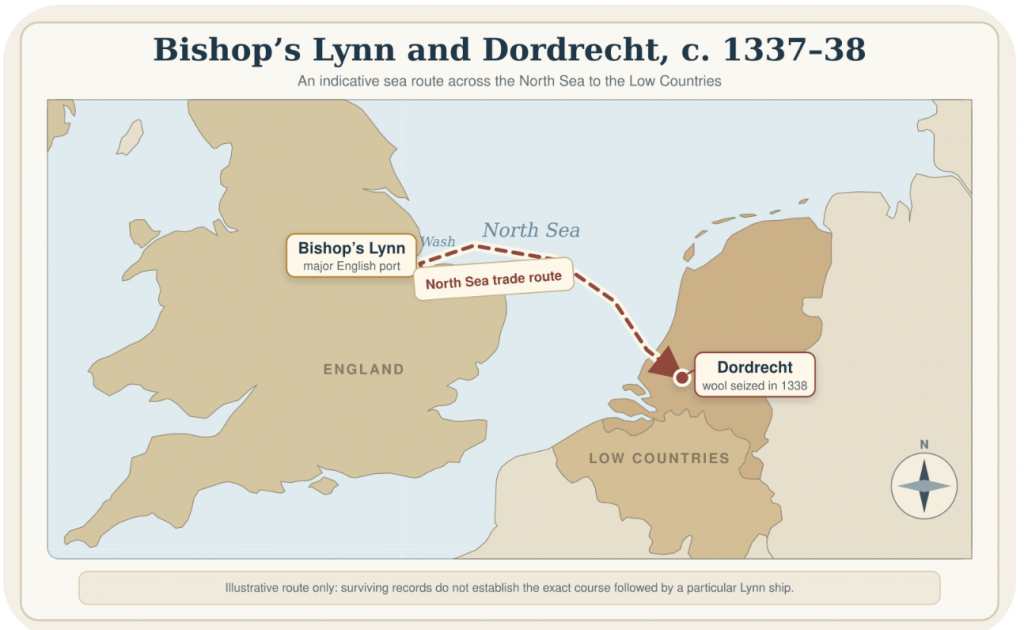 Lynn’s merchants and ships connected the town with Edward III’s allies and markets across the North Sea