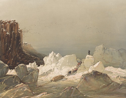 Samuel Gurney Cresswell: Sledging Over Hummocky Ice