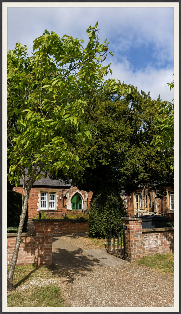 Elsden Almshouses, Friars Street, King’s Lynn. Although some accounts give a foundation date of 1842, the surviving buildings were erected in 1866.
Photo © James Rye 2026