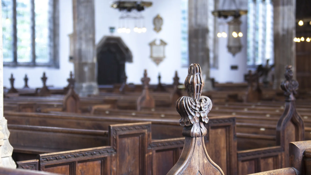 Medieval wood carving in St Nicholas’ Chapel. The chapel served the merchants, shipowners, fishermen, and mariners of Lynn’s northern neighbourhood. 
Source: Churches Conservation Trust.