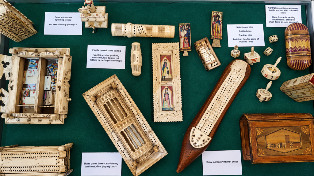 Captives turned bone, straw and wood into highly prized craftwork. 
Source: Peterborough Archeology